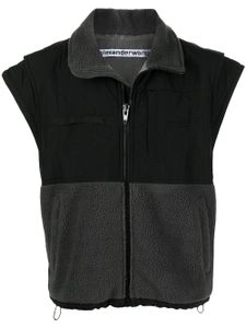 Alexander Wang gilet en polaire à empiècements - Noir