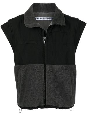 Alexander Wang gilet en polaire à empiècements - Noir