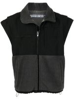 Alexander Wang gilet en polaire à empiècements - Noir
