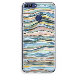 Watercolor Agate: Huawei P Smart (2018) Transparant Hoesje