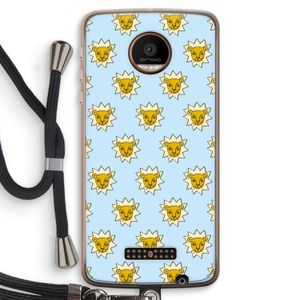 Leeuwenkoppen: Motorola Moto Z Force Transparant Hoesje met koord
