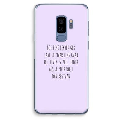 Gek: Samsung Galaxy S9 Plus Transparant Hoesje