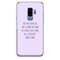 Gek: Samsung Galaxy S9 Plus Transparant Hoesje