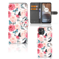 Motorola Moto G32 Hoesje Butterfly Roses - thumbnail