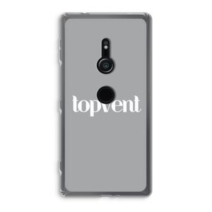 Topvent Grijs Wit: Sony Xperia XZ2 Transparant Hoesje