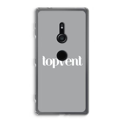 Topvent Grijs Wit: Sony Xperia XZ2 Transparant Hoesje