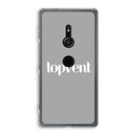 Topvent Grijs Wit: Sony Xperia XZ2 Transparant Hoesje