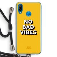 No Bad Vibes: Huawei P20 Lite Transparant Hoesje met koord