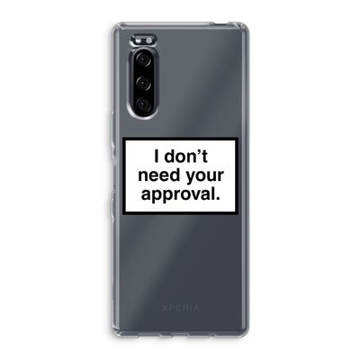 Don't need approval: Sony Xperia 5 Transparant Hoesje
