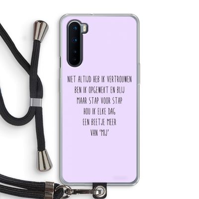 Zelfvertrouwen: OnePlus Nord Transparant Hoesje met koord