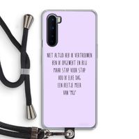 Zelfvertrouwen: OnePlus Nord Transparant Hoesje met koord
