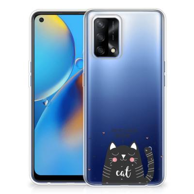 OPPO A74 4G Telefoonhoesje met Naam Cat Good Day OPPO A74 4G Telefoonhoesje met Naam Cat Good Day