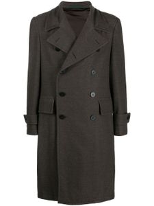 Caruso manteau en laine à boutonnière croisée - Gris