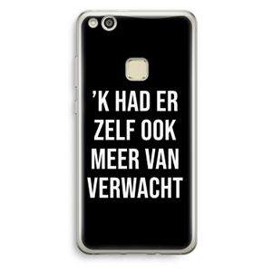 Meer verwacht - Zwart: Huawei Ascend P10 Lite Transparant Hoesje