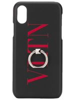 Valentino Garavani coque d'iPhone XS Max VLTN imprimée - Noir