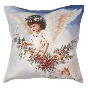 Clayre & Eef Witte Kussenhoes 45*45 cm KT021.269