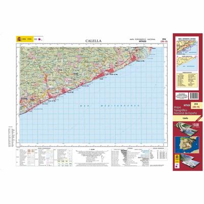 Topografische kaart 394 MT50 Calella | CNIG - Instituto Geográfico Nacional1