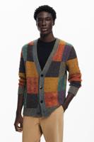 Geruite cardigan - MATERIAL FINISHES - XL - thumbnail