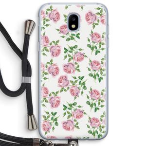 Kleine roosjes: Samsung Galaxy J5 (2017) Transparant Hoesje met koord