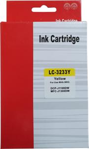 Huismerk Brother LC-3233Y cartridge geel