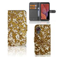 Wallet Case Samsung Galaxy Xcover 5 Barok Goud | Portemonnee hoesje