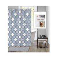 Dutch House douchegordijn 180x200 geo blauw