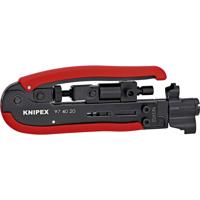 Knipex 97 40 20 SB Knipex-Werk Compressiegereedschap Geschikt voor: F-stekker, BNC-stekker, RCA-stekker RG59, RG6, RG11