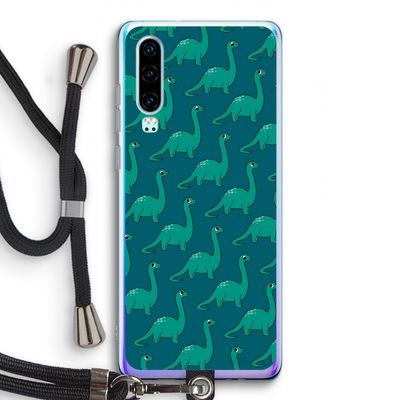 Diplodocus: Huawei P30 Transparant Hoesje met koord