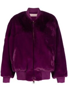 Blanca Vita veste bomber en fourrure artificielle - Violet