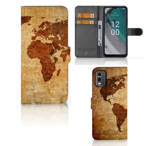 Nokia C32 Flip Cover Wereldkaart