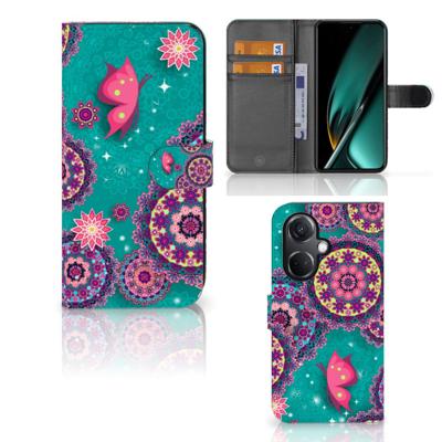 OnePlus Nord CE 3 Hoesje Cirkels en Vlinders OnePlus Nord CE 3 Hoesje Cirkels en Vlinders