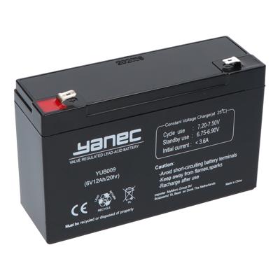 YANEC loodaccu 6v 12ah