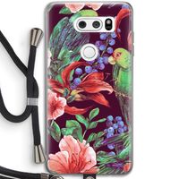 Papegaaien: LG V30 Transparant Hoesje met koord
