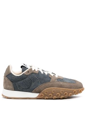 Marine Serre baskets en jean MS-Rise - Bleu
