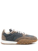 Marine Serre baskets en jean MS-Rise - Bleu