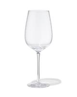 051 Witte Wijnglas 420ml Bergen Glas Twist Reliëf (transparant)