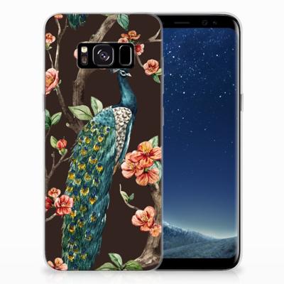 Samsung Galaxy S8 | TPU Hoesje | Pauw met Bloemen