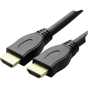 Schwaiger HDM0130053 HDMI-kabel HDMI Aansluitkabel HDMI-A-stekker, HDMI-A-stekker 1.30 m Zwart 4K UHD, Vergulde steekcontacten