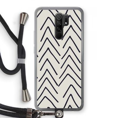 Marrakech Arrows: Xiaomi Redmi 9 Transparant Hoesje met koord