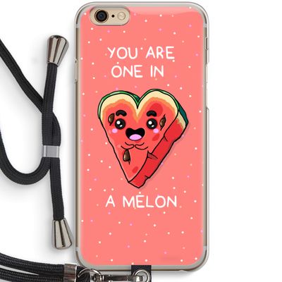 One In A Melon: iPhone 6 / 6S Transparant Hoesje met koord
