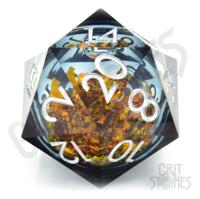 CritStones Liquid Core Dice D20 King Midas 5 cm