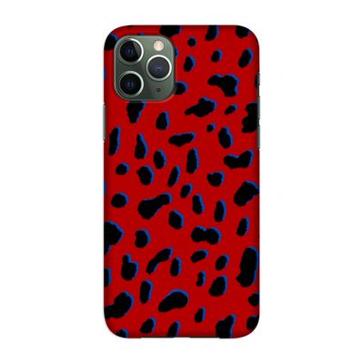 Red Leopard: Volledig geprint iPhone 11 Pro Hoesje