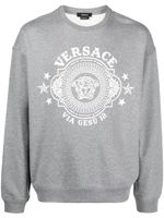 Versace sweat Medusa Badge - Gris