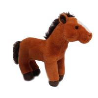 Knuffeldier Paard Winston - zachte pluche stof - premium kwaliteit knuffels - lichtbruin - 30 cm   -