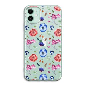 Bloemetjes: iPhone 11 Transparant Hoesje