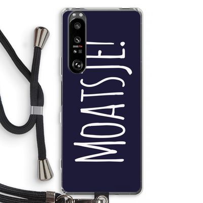 Moatsje!: Sony Xperia 1 III Transparant Hoesje met koord