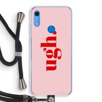 Ugh: Huawei Y6s Transparant Hoesje met koord Ugh: Huawei Y6s Transparant Hoesje met koord