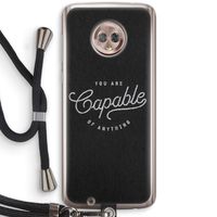 Capable: Motorola Moto G6 Transparant Hoesje met koord