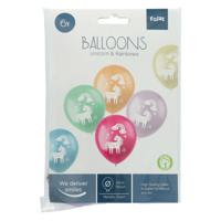 Folat BV Latex ballonnen unicorns & rainbows, 6st.