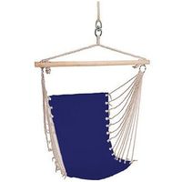 Hangmat stoel / hangende stoel blauw 100 x 60 cm   -